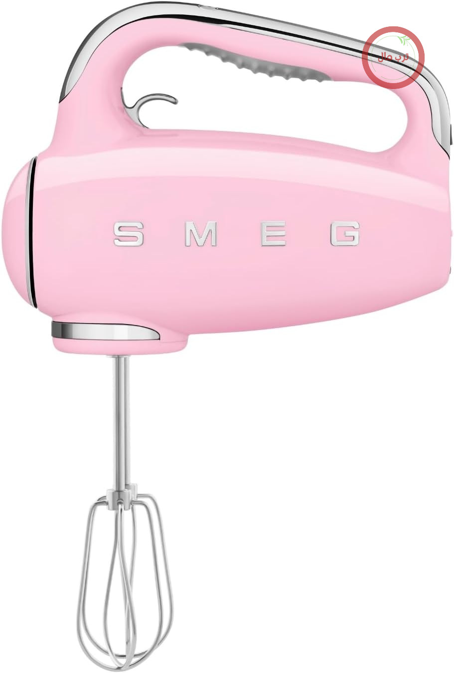 همزن برقی Smeg HMF01PKEU، 9 سطح سرعت، عملکرد توربو، سیستم شروع به کار روان، 4 همزن، 2 همزن گانسی و محفظه، 250 وات، رز