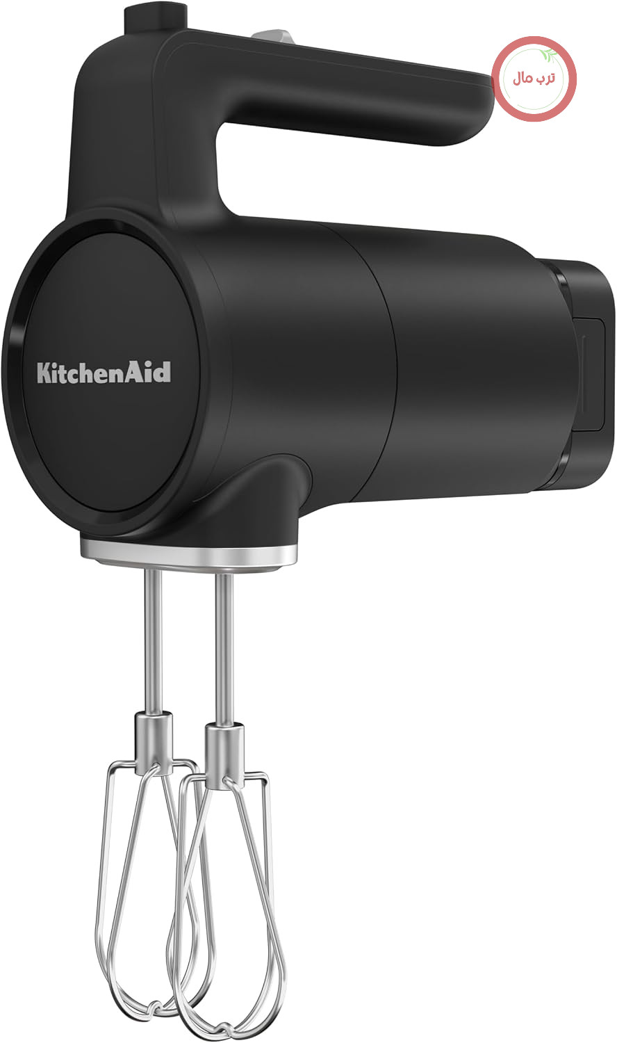 همزن برقی دستی بی‌سیم کیچن اید KitchenAid Go - 7 سرعت و شروع نرم - 2 همزن توربو از جنس استیل ضد زنگ - 60 دقیقه استفاده با هر بار شارژ - مشکی - دارای باتری