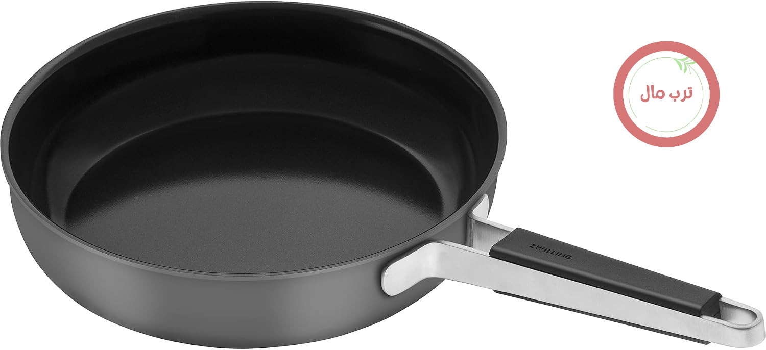 ماهیتابه ZWILLING Pure از جنس استیل ضد زنگ، سرامیک، روکش نچسب، 27.9 سانتی متر، خاکستری