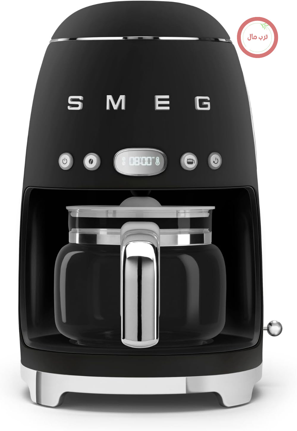 قهوه‌ساز فیلتری اسمگ ایتالیا Smeg DCF02BLMEU مشکی مات