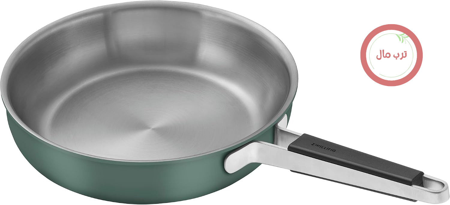 ماهیتابه استیل ضد زنگ خالص ZWILLING، 27.9 سانتی‌متر، سبز