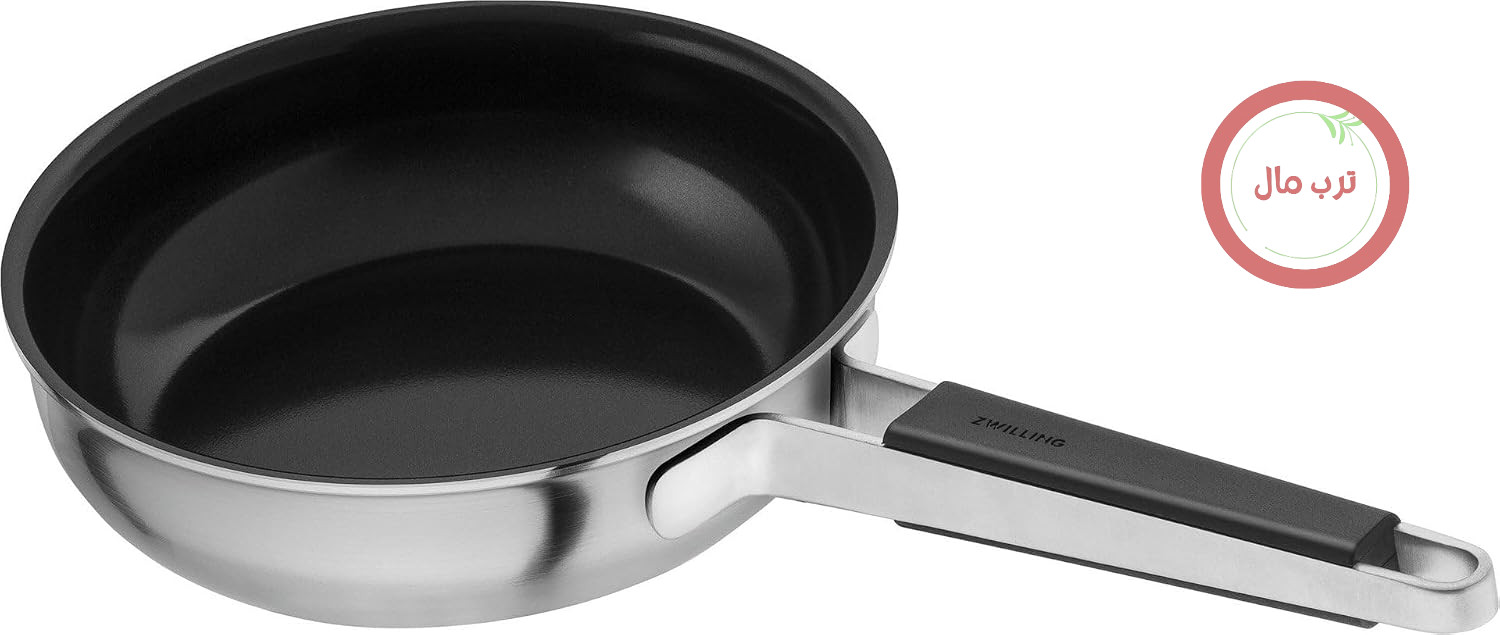 ماهیتابه ZWILLING Pure با روکش سرامیکی (نقره‌ای)