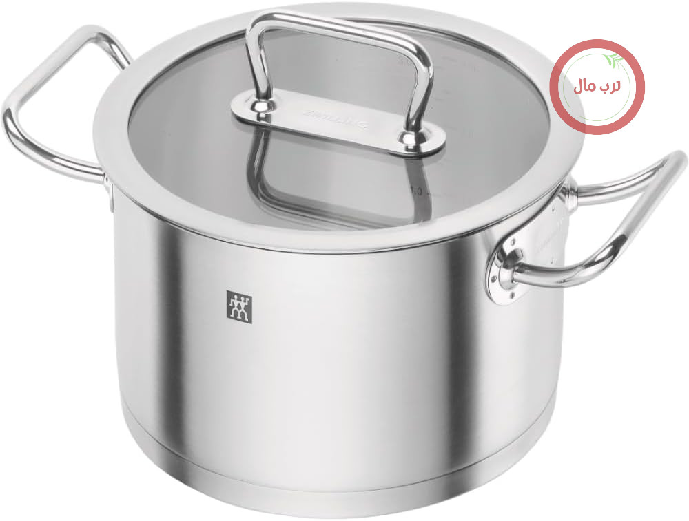 قابلمه گود ZWILLING، گرد 20 سانتی‌متری، جنس استیل ضد زنگ 18/10