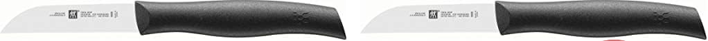 چاقوی سبزیجات Zwilling Twin Grip، طول تیغه ۸ سانتی‌متر، دسته پلاستیکی، مشکی (بسته ۲ عددی)