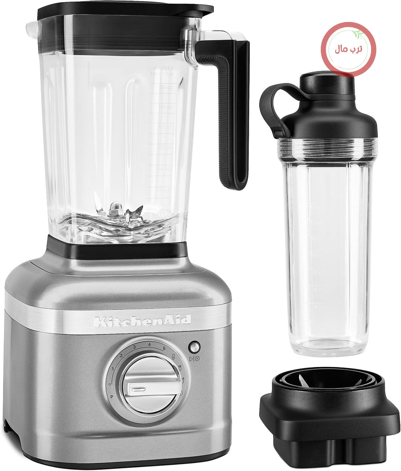 مخلوط کن همزن KitchenAid K400 KSB4031 با سرعت متغیر و شیشه مخلوط کن شخصی