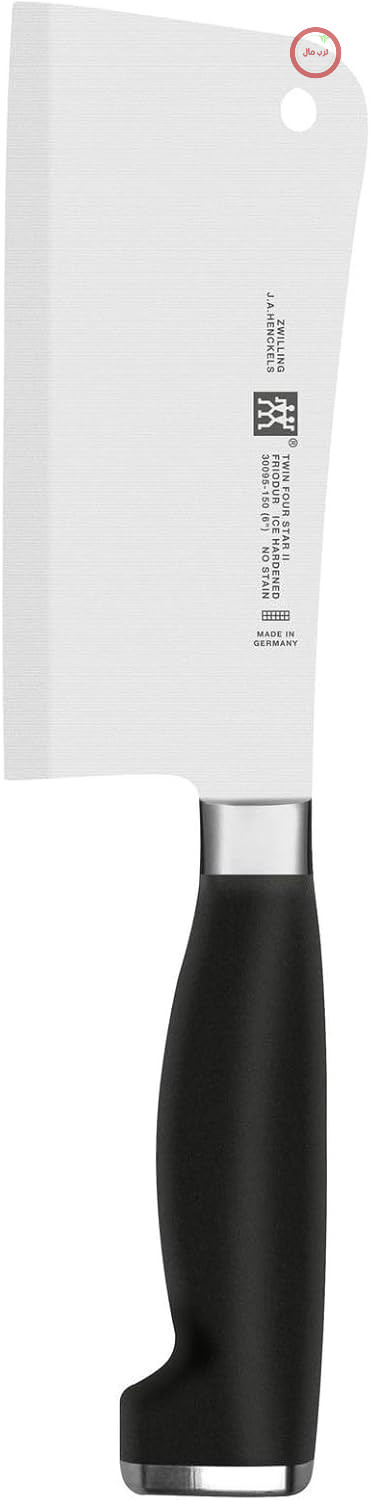 ساطور آشپزخانه زولینگ  Zwilling 30095-151-0 Twin Four Star II، فولاد ضد زنگ مخصوص، ذوب مخصوص، پلاستیک، کاربرد فولاد ضد زنگ، 150 میلی متر، مشکی