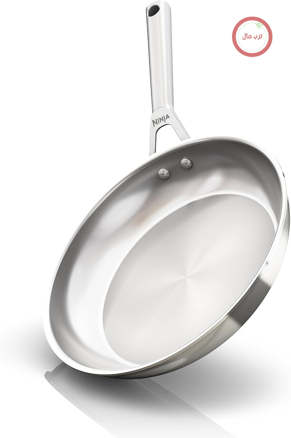 ماهیتابه نینجا EverClad C90026 ساخته شده از استیل ضد زنگ استاندارد، 26 سانتی متر، سه لایه، مناسب برای فر تا دمای 315 درجه سانتیگراد، سازگار با تمام اجاق گازها و اجاق گازهای القایی، استیل ضد زنگ