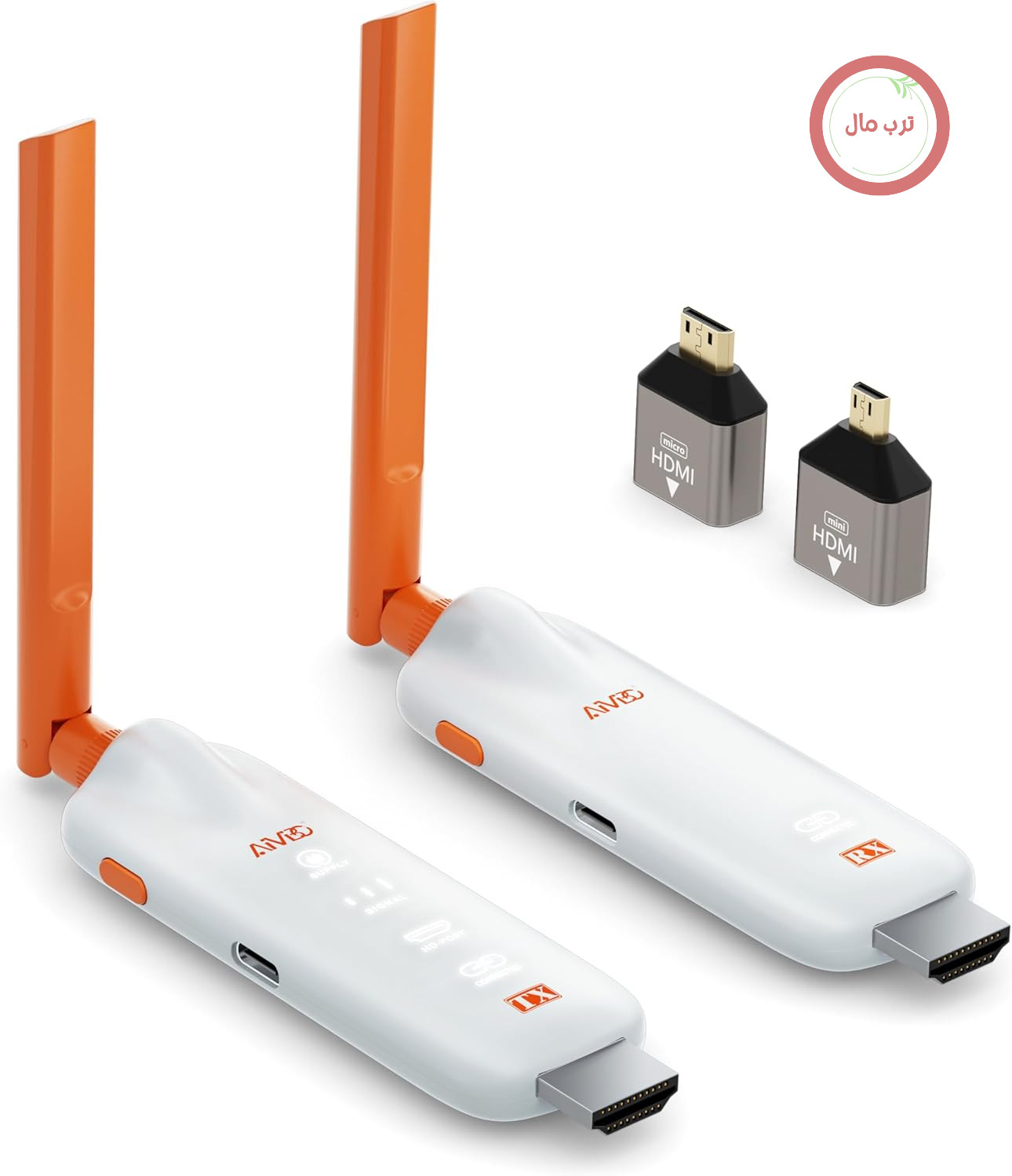 فرستنده و گیرنده بی‌سیم HDMI مدل 2026 با فرکانس 5.8 گیگاهرتز - قابلیت اتصال به حداکثر 6 گیرنده/تلویزیون