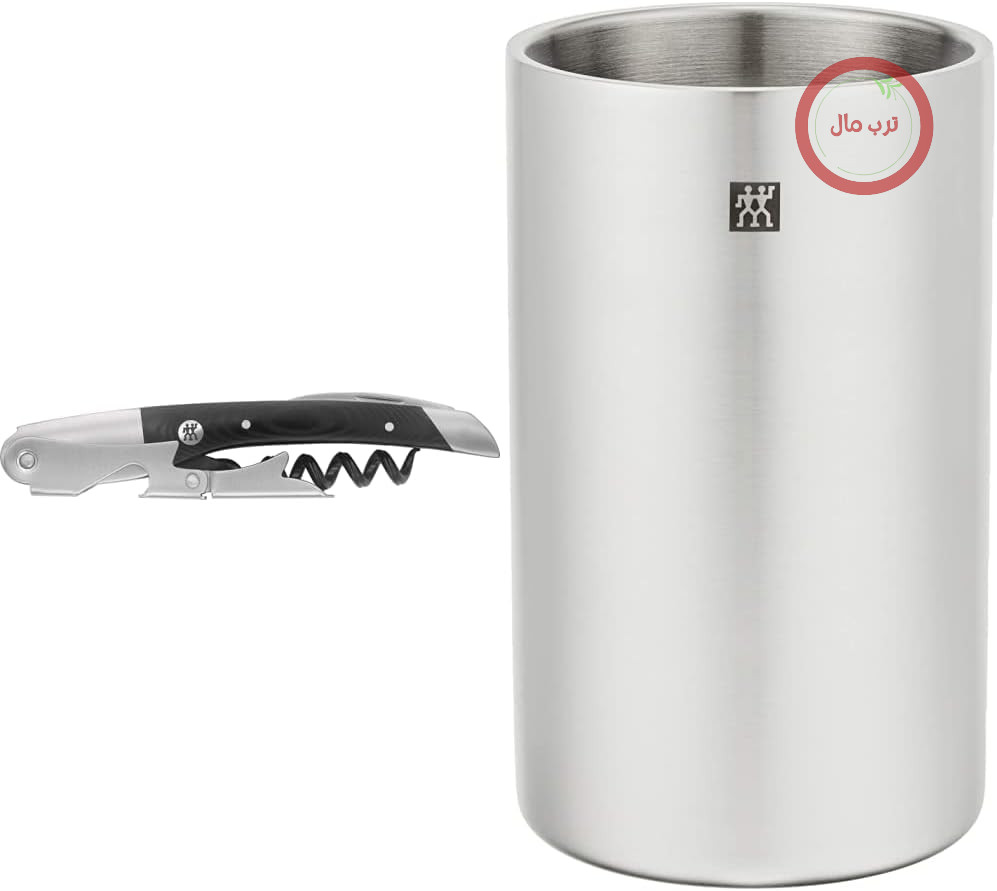درب باز کن و بطری خنگ کن زولینگ ساملیر، فولاد ضد زنگ و ساملیر، فولاد ضد زنگ، نقره Zwilling