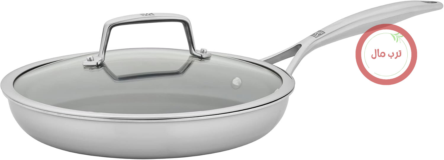 ماهیتابه ZWILLING Spirit Energy+ با درب، استیل ضد زنگ، سرامیک، روکش نچسب، 25.4 سانتی متر