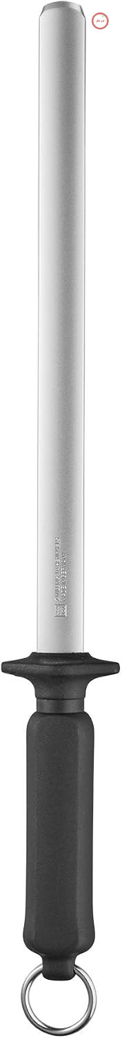 مسقل چاقو زولینگ ZWILLING 32525-261 فولاد تیزکن الماس، مشکی/استیل ضد زنگ