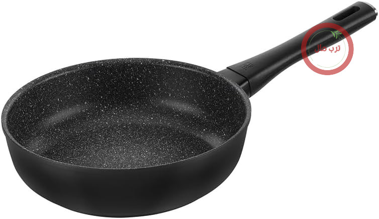 ماهیتابه ZWILLING Marquina Plus 24 سانتی متر با دیواره های بلند، روکش نچسب، مناسب برای اجاق گازهای القایی، آلومینیومی، مشکی