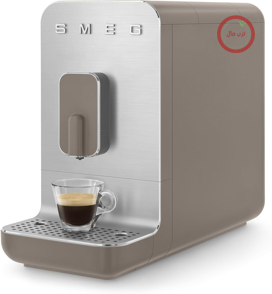 دستگاه قهوه ساز تمام اتوماتیک SMEG مدل 50's Style BCC01TPMEU، رنگ خاکستری مات