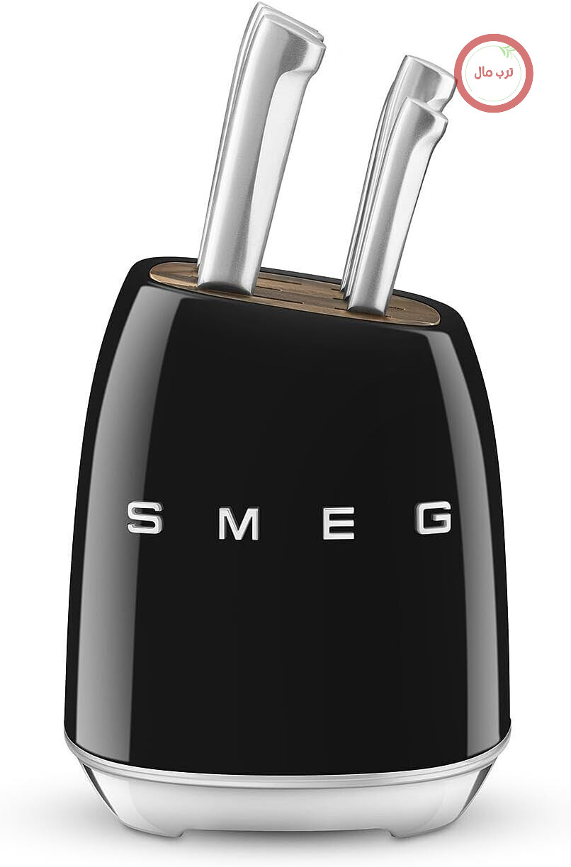 ست چاقو 7 پارچه اسمگ ایتالیا Smeg KBSF02BL رنگ مشکی