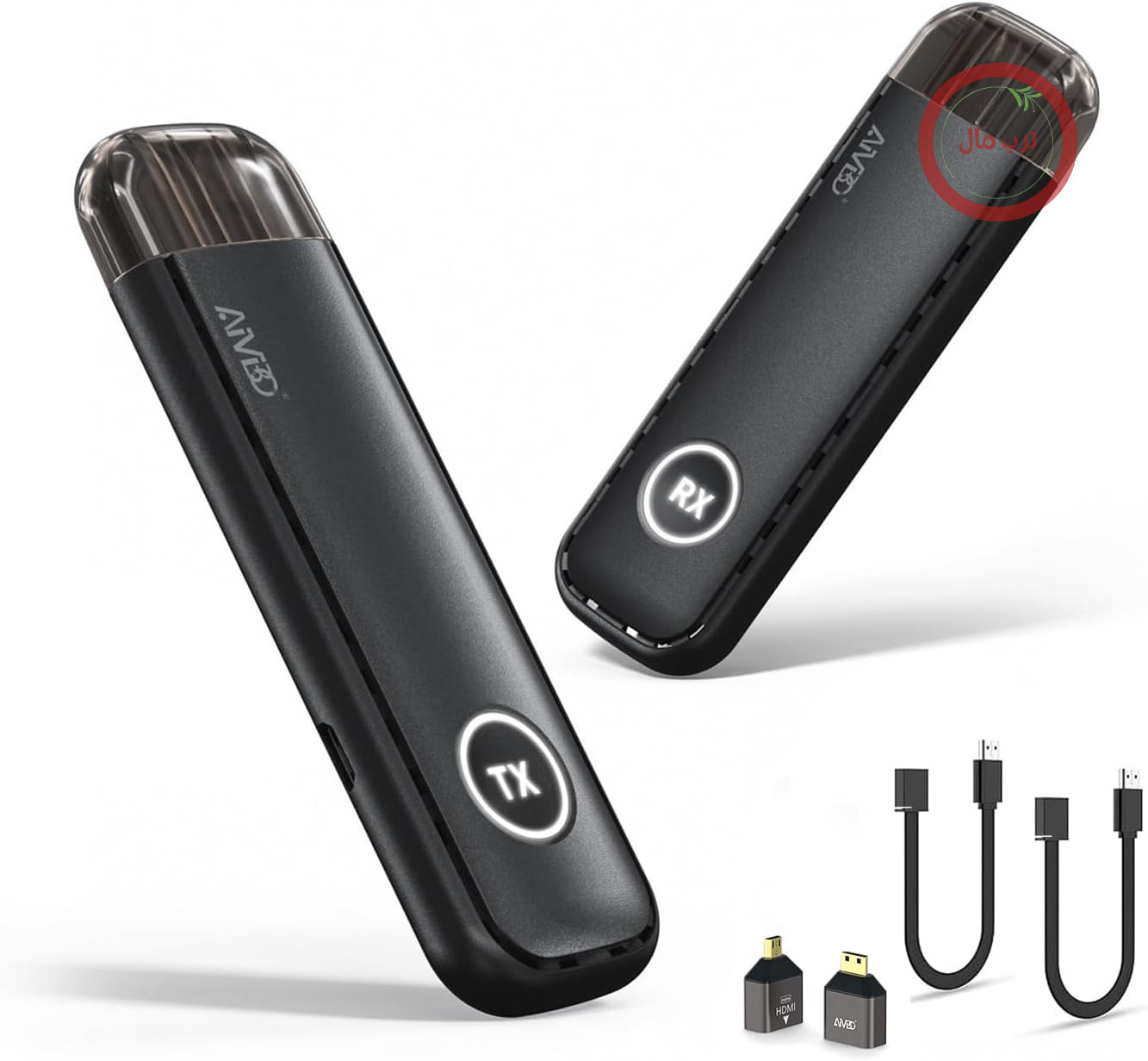 فرستنده و گیرنده بی‌سیم HDMI با فرکانس 5.8 گیگاهرتز - انتقال بی‌سیم HDMI، رمزگشایی 4K، افزایش دهنده سیگنال، پخش صدا و تصویر از لپ‌تاپ/تلویزیون/دوربین به تلویزیون HD/پروژکتور/مانیتور (55 متر)