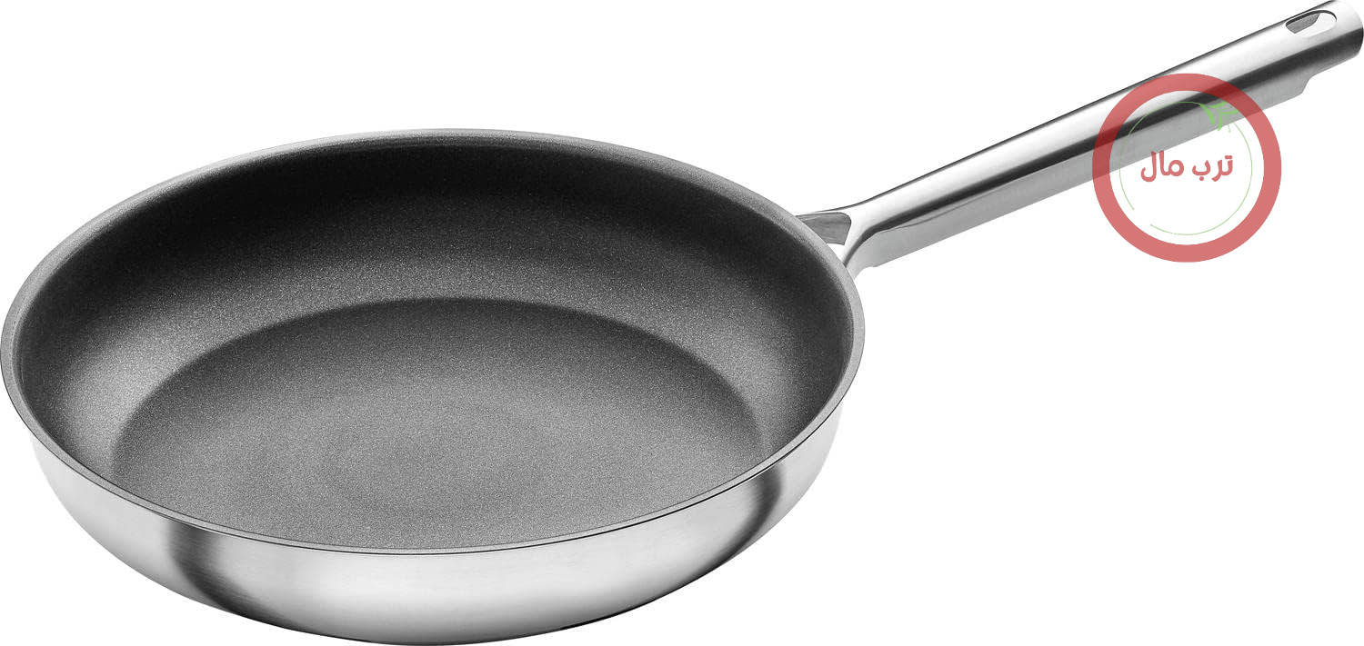 ماهیتابه ZWILLING TrueFlow 24 سانتی‌متر، روکش نچسب، استیل ضد زنگ، نقره‌ای