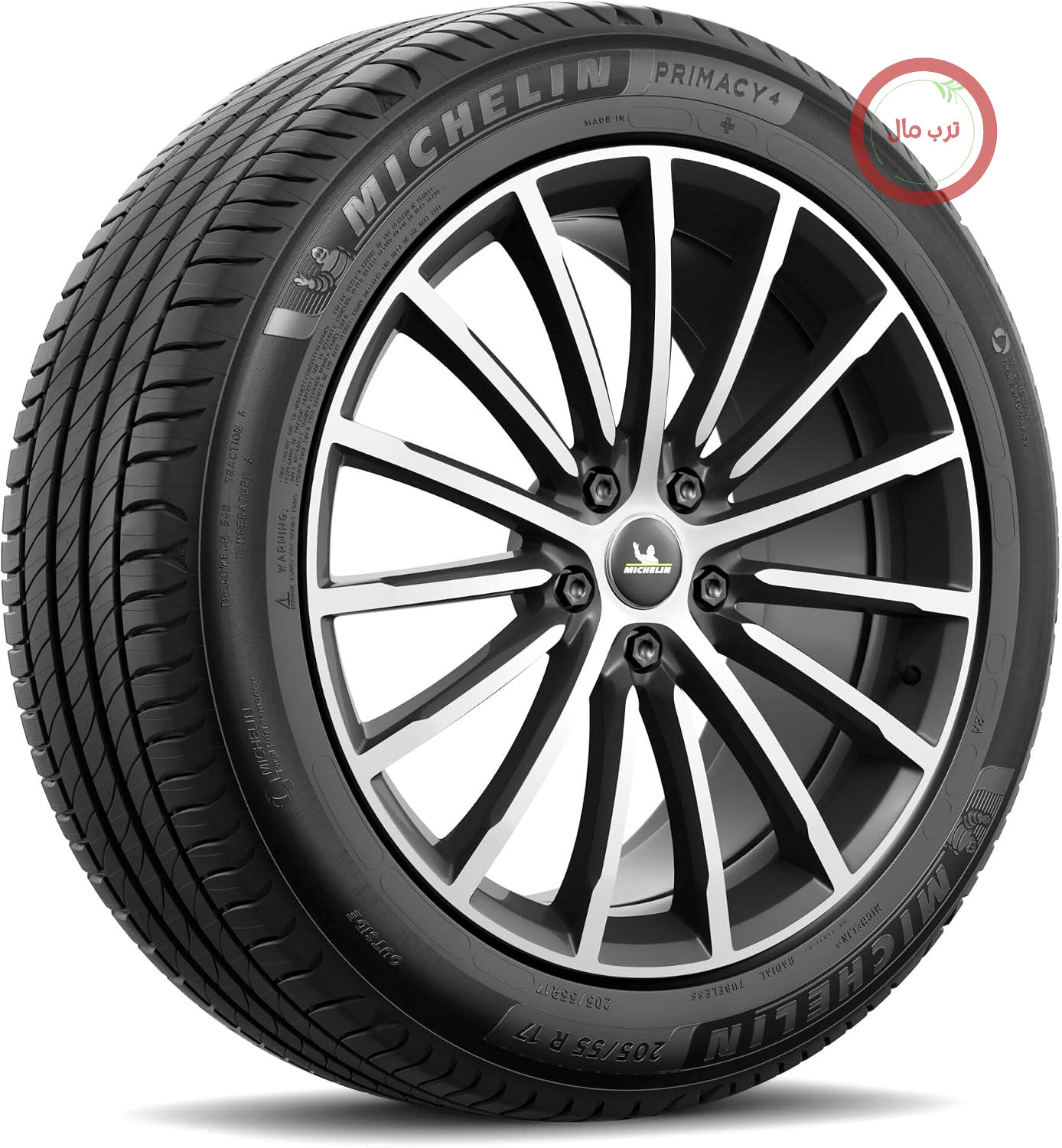 لاستیک خودرو میشلن فرانسه تابستانی TL PRIMACY 4+ XL (EU) سایز 205/55VR17 95V E