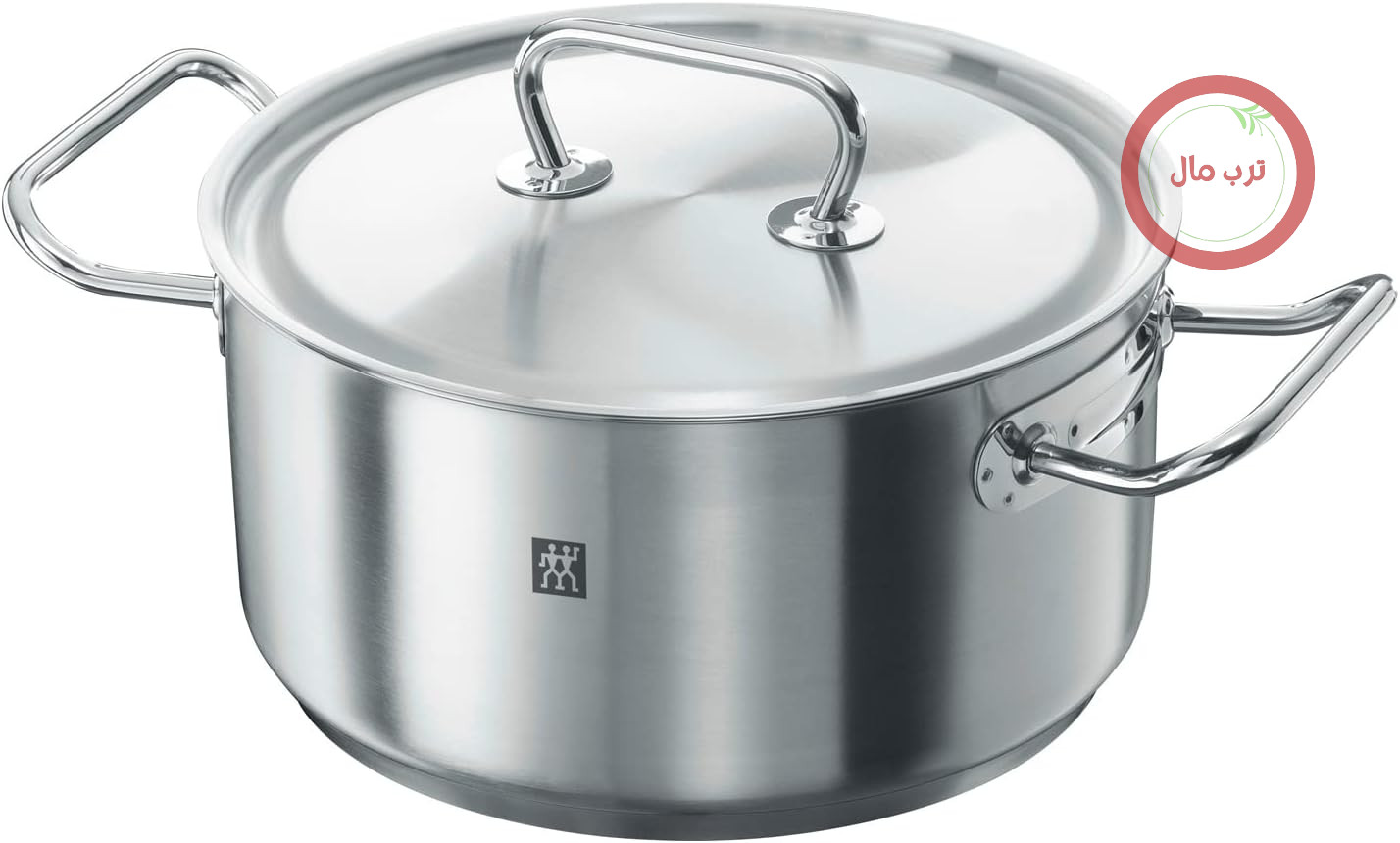 قابلمه کباب‌پزی کلاسیک ZWILLING TWIN با درب، 24 سانتی‌متر، 4.50 لیتر، مناسب برای اجاق گازهای القایی، بدون پوشش، استیل ضد زنگ، نقره‌ای