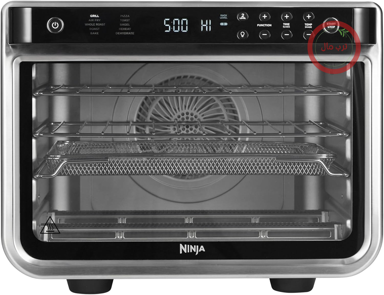 فر چندکاره نینجا آمریکا Ninja Foodi مدل DT200EU، ۱۰ کاره، نقره‌ای و مشکی