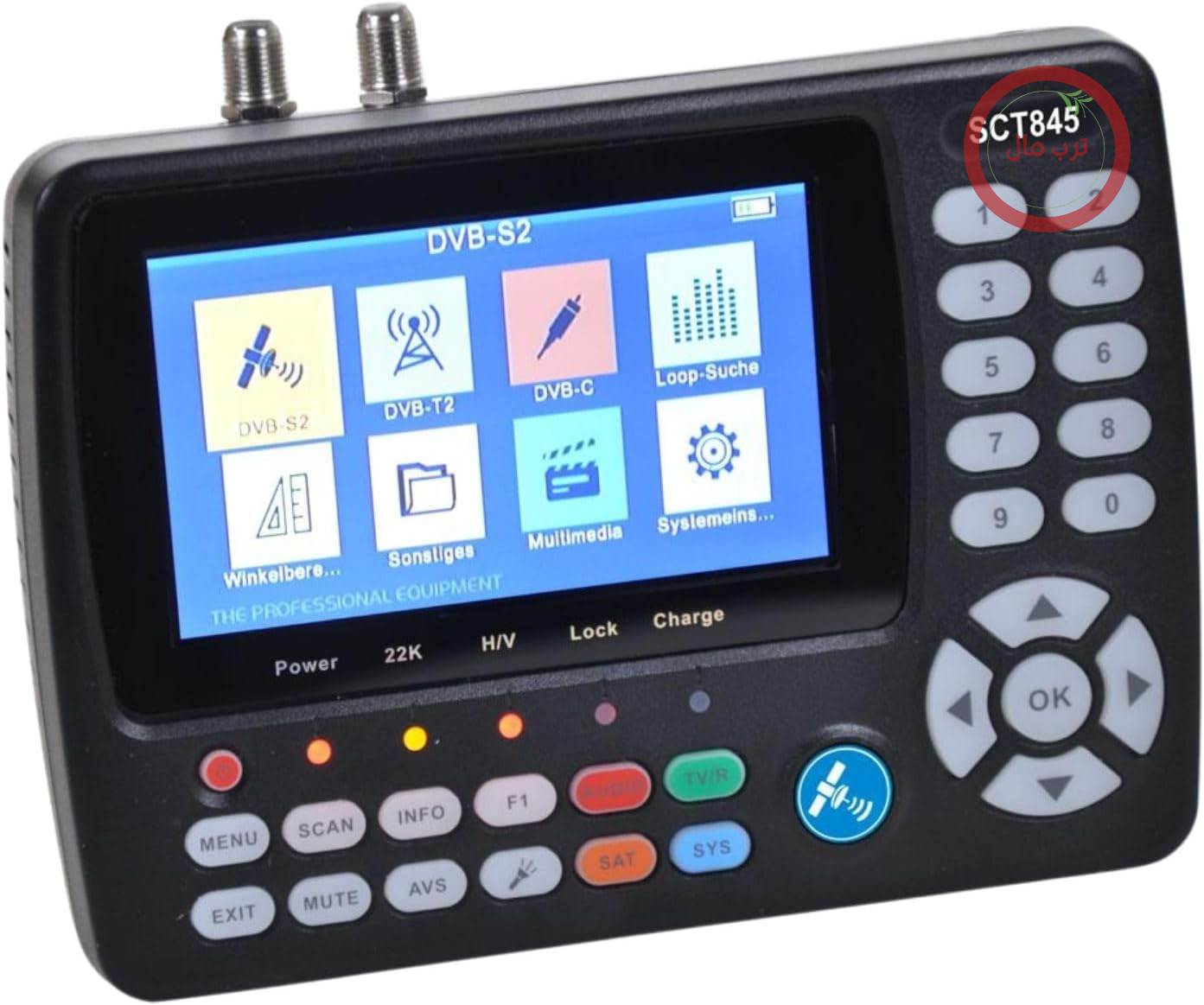 متر ماهواره ای Summit SCT 845، یابنده ماهواره برای DVB-S/S2، DVB-T/T2
