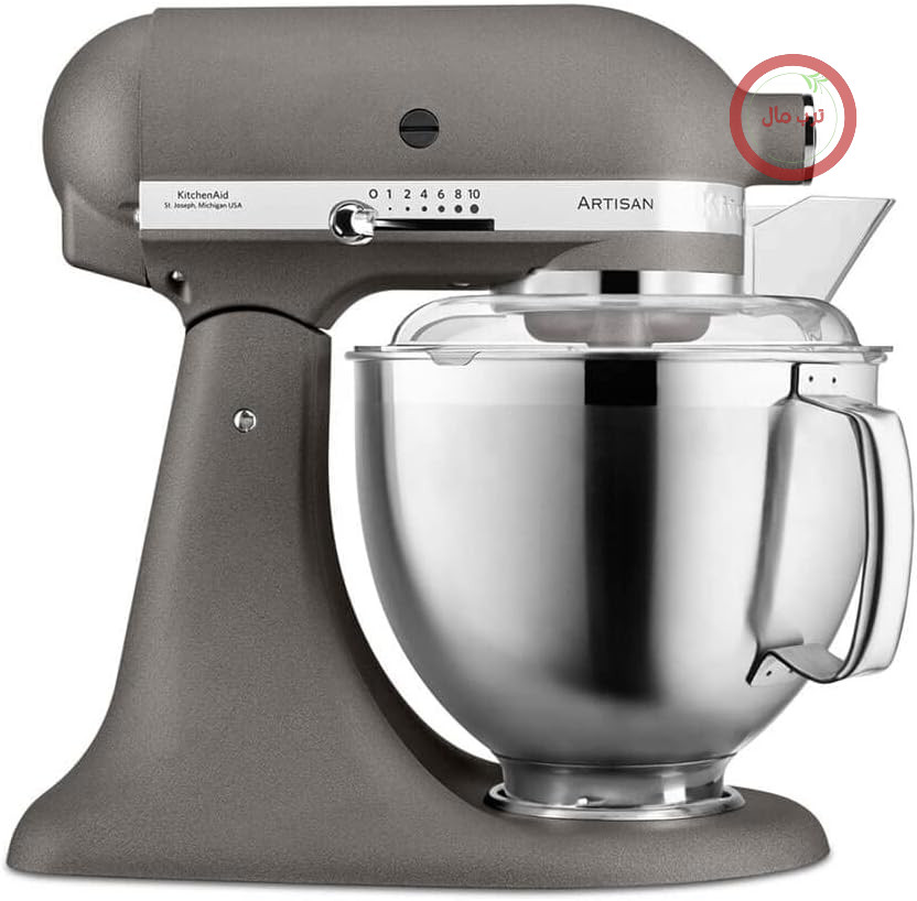 غذاساز و ماشین آشپزخانه کیچن اید آمریکا Artisan مدل 5KSM185PS، خاکستری امپریال
