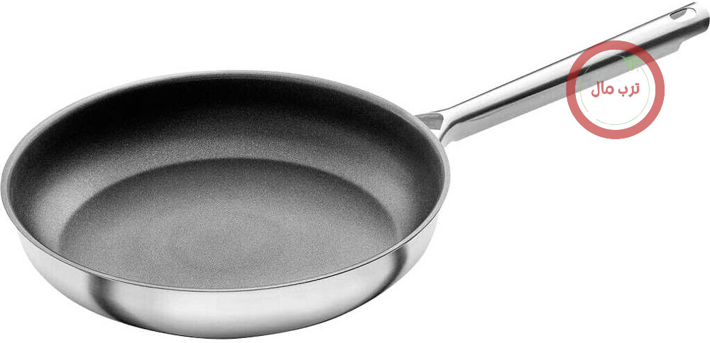 ماهیتابه ZWILLING TrueFlow 28 سانتی‌متر، روکش نچسب، استیل ضد زنگ، نقره‌ای