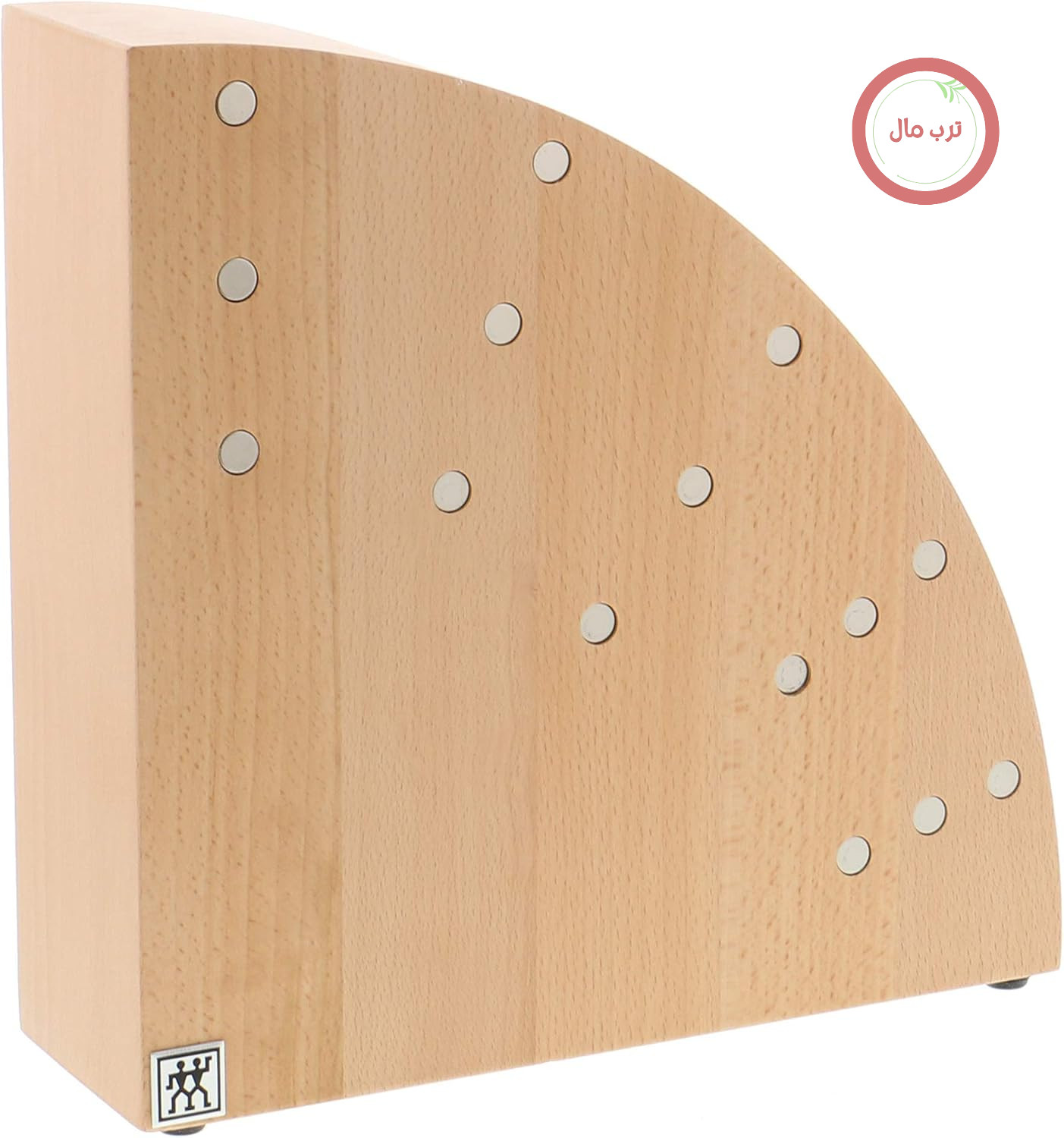 بلوک چاقوی ایتالیایی زولینگ ZWILLING، 25.4 x 25.4 x 40.6 سانتی‌متر، چوب راش طبیعی