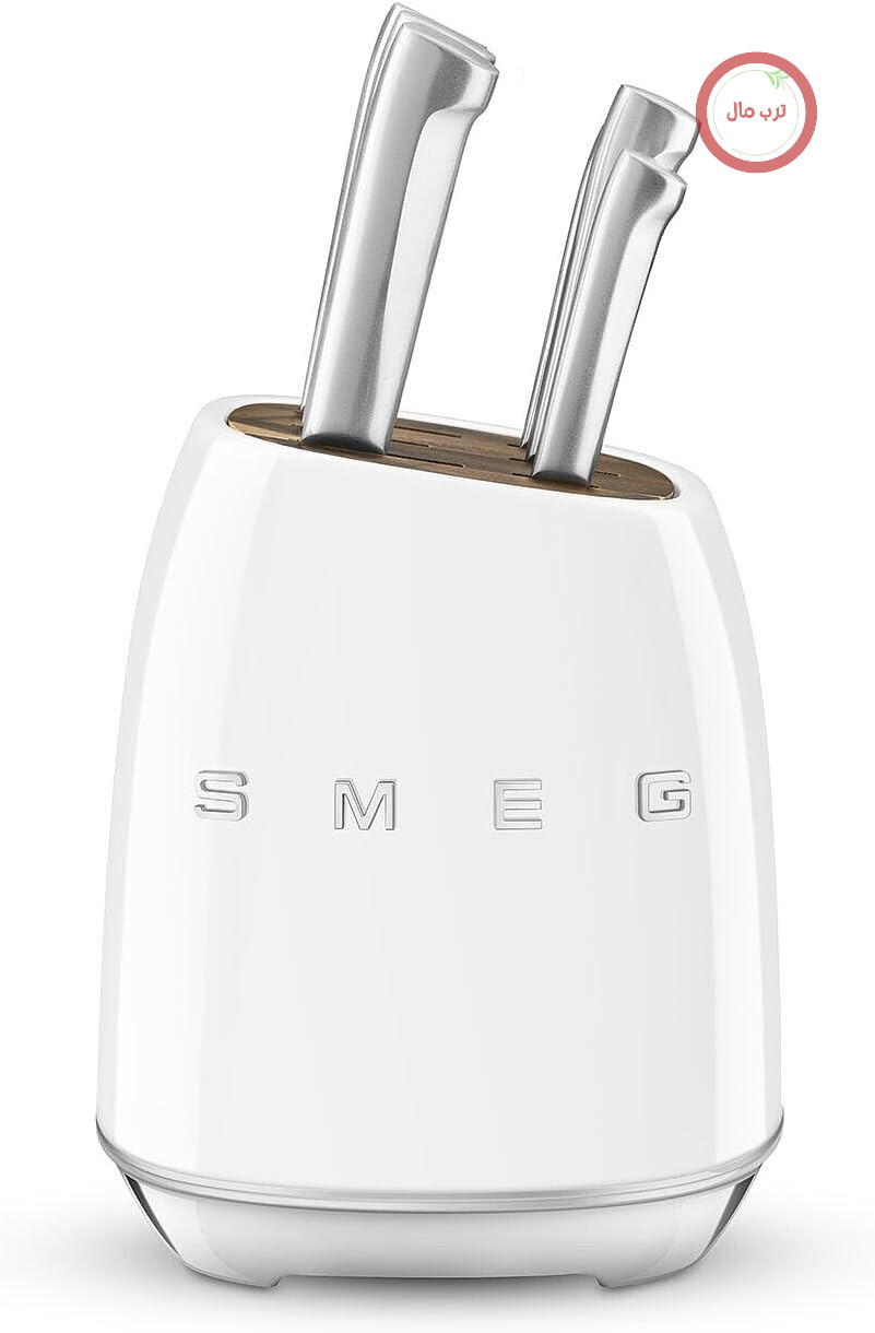 ست چاقو 7 پارچه اسمگ ایتالیا Smeg KBSF02WH رنگ سفید