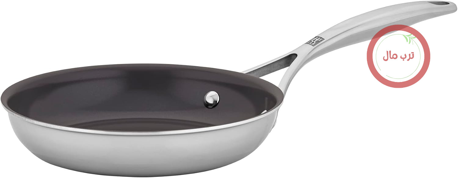 ماهیتابه ZWILLING Energy Plus از جنس استیل ضد زنگ، سرامیک، روکش نچسب، 20.3 سانتی متر