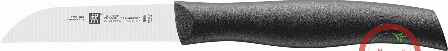 چاقوی سبزیجات ZWILLING Twin Grip، طول تیغه 8 سانتی متر، دسته پلاستیکی، مشکی