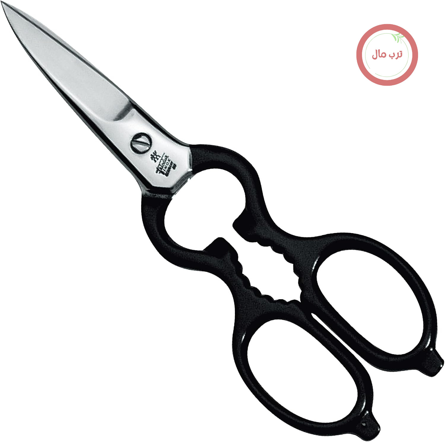 قیچی چند منظوره ZWILLING، 20 سانتی متر، مناسب برای افراد راست دست و چپ دست، استیل ضد زنگ، ساخت آلمان، مشکی