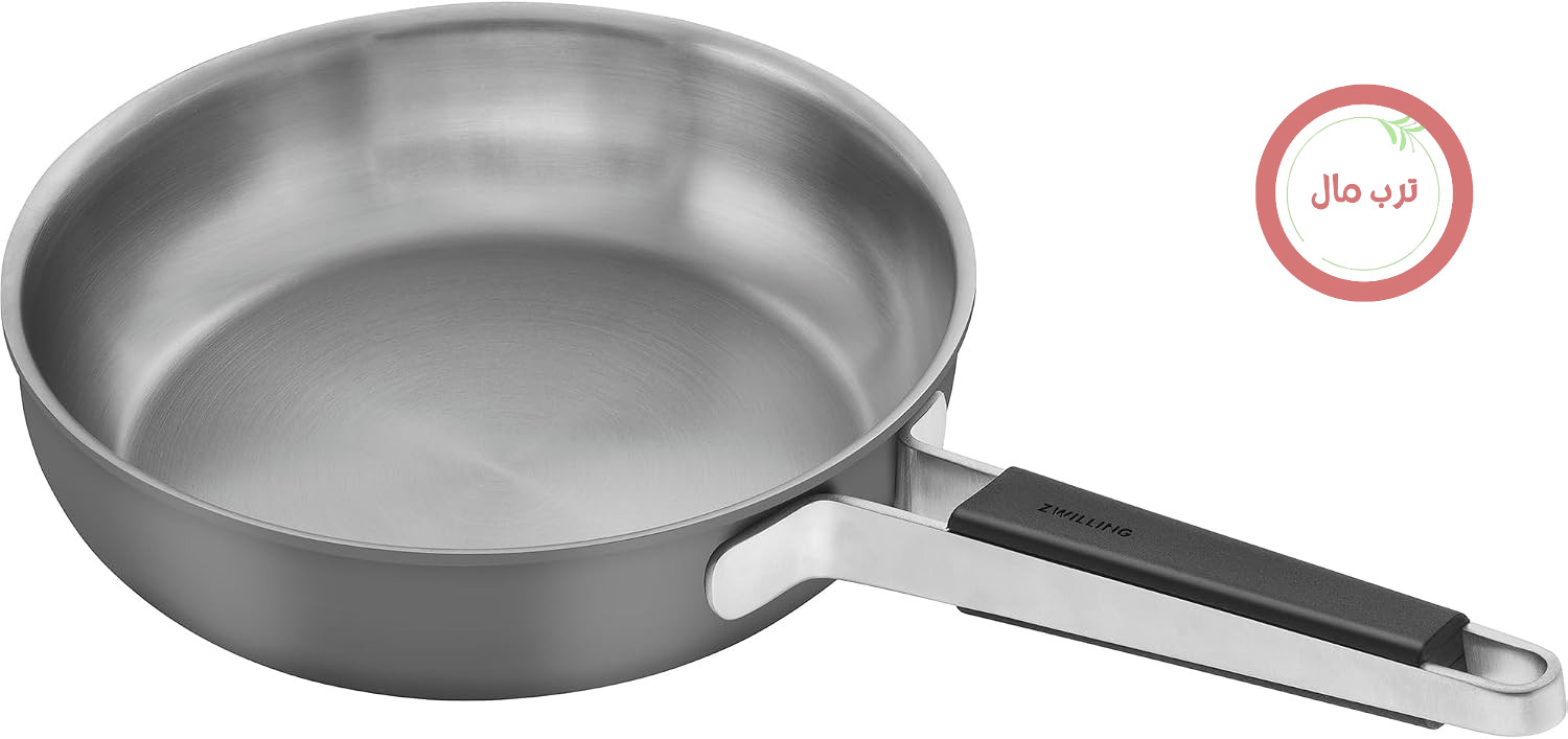 ماهیتابه استیل ضد زنگ خالص ZWILLING، 24.1 سانتی‌متر، خاکستری