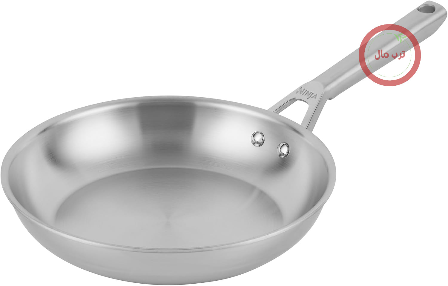 ماهیتابه استیل ضد زنگ نینجا اورکلاد (28 سانتی‌متر)، مناسب برای انواع اجاق گاز، از جمله اجاق القایی، مناسب برای فر تا دمای 300 درجه سانتیگراد، پایه القایی پیوسته، مدل C90028EUI